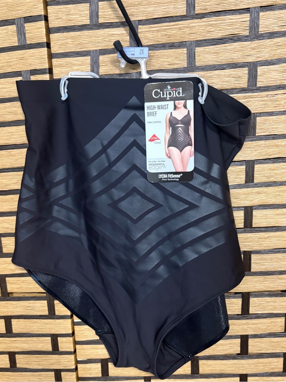 Cupid Black High Waist Brief Shape Wear Size 2X